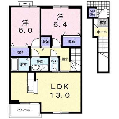 アクエリアⅡ 202【管理NO：1-011558802-02020】 ★家具家電は申し込み後に搬入します 2026年08月下旬入居可能の外観画像