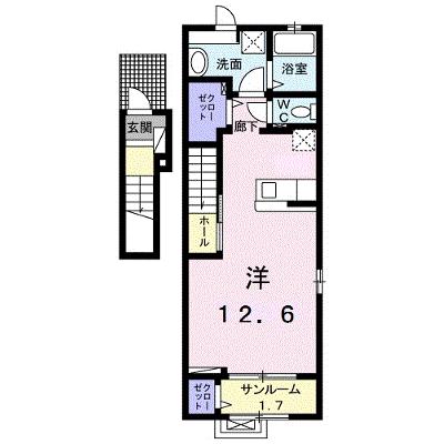 ミニヨン 201【管理NO：1-024668401-02010】 ★家具家電は申し込み後に搬入します 2026年08月中旬入居可能の外観画像