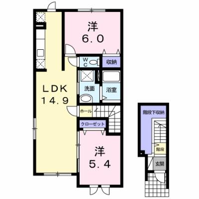 オビイーズ 201【管理NO：1-016998301-02010】 ★家具家電は申し込み後に搬入します 2026年08月下旬入居可能の外観画像