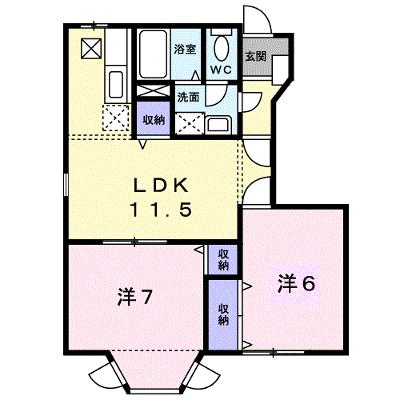 ラコート・フジＢ 103【管理NO：1-010022002-01030】 ★家具家電は申し込み後に搬入します★の外観画像