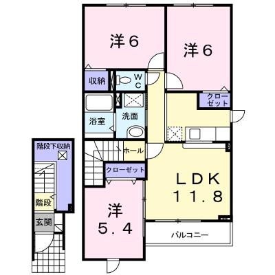 エスポアールＢ 204【管理NO：1-015077202-02040】 ★家具家電は申し込み後に搬入します 2026年08月下旬入居可能の外観画像