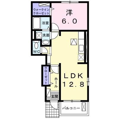アルカンシエル 102【管理NO：1-017048601-01020】 ★家具家電は申し込み後に搬入します★ ★2026年10月中旬入居可能★の外観画像