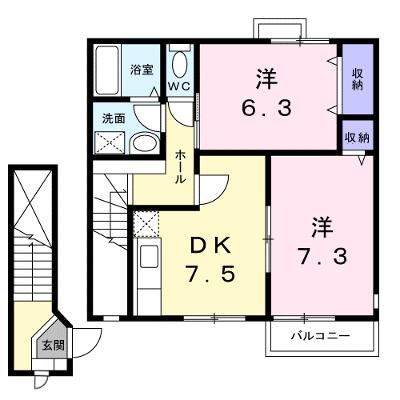 グラースＴＹ 203【管理NO：1-011933801-02030】 ★家具家電は申し込み後に搬入します 2026年08月下旬入居可能の外観画像