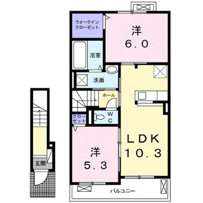 グランセル中金谷 202【管理NO：1-024932401-02020】 ★家具家電は申し込み後に搬入します★ ★2026年08月下旬入居可能★の外観画像