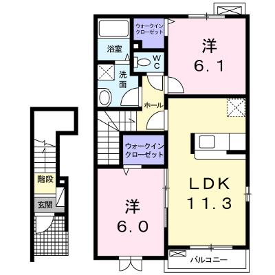 フォレストＡ 203【管理NO：1-016643101-02030】 ★家具家電は申し込み後に搬入します★の外観画像