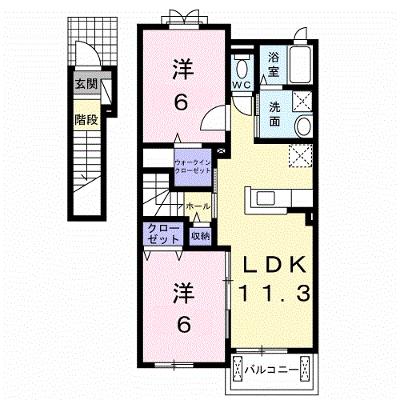 オブリガード 202【管理NO：1-021585001-02020】 ★家具家電は申し込み後に搬入します★ ★2026年09月中旬入居可能★の外観画像