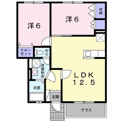 コンフォート岡小名Ａ 101【管理NO：1-099230701-01010】 ★家具家電は申し込み後に搬入します★ ★2026年08月下旬入居可能★の外観画像