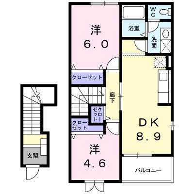 ボヤージュＢ 203【管理NO：1-011369202-02030】 ★家具家電は申し込み後に搬入します★の外観画像