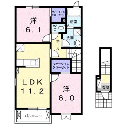 ヴァンベール 201【管理NO：1-020305901-02010】 ★家具家電は申し込み後に搬入します★ ★2026年09月下旬入居可能★の外観画像