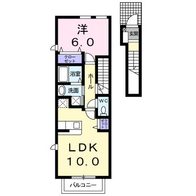 ラスターポイントⅤ 204【管理NO：1-014533001-02040】 ★家具家電は申し込み後に搬入します★ ★2026年08月下旬入居可能★の外観画像