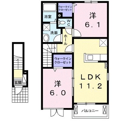 ラ・ヴィエルジュ 203【管理NO：1-021219802-02030】 ★家具家電は申し込み後に搬入しますの外観画像