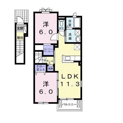 フランブリーズⅢ 201【管理NO：1-018934201-02010】 ★家具家電は申し込み後に搬入します 2026年08月下旬入居可能の外観画像