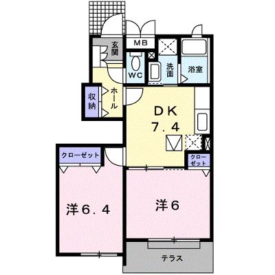 パークサイド和 102【管理NO：1-014082901-01020】 ★家具家電は申し込み後に搬入しますの外観画像