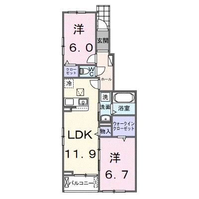 仮称　シエル白岡　Ⅱ 105【管理NO：1-028414902-01050】 ★家具家電は申し込み後に搬入します★ ★2027年02月上旬入居可能★の外観画像