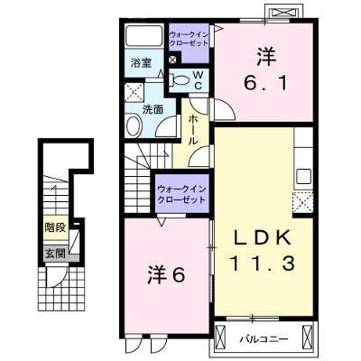 アクエリアス　Ⅰ 202【管理NO：1-016265101-02020】 ★家具家電は申し込み後に搬入します★ ★2026年08月中旬入居可能★の外観画像