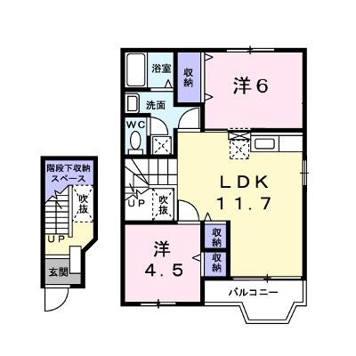 アースブラウンＫ・ＴⅡ 203【管理NO：1-010679101-02030】 ★家具家電は申し込み後に搬入します★ ★2026年09月下旬入居可能★の外観画像