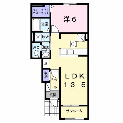 グランパール延方Ⅰ 103【管理NO：1-019034301-01030】 ★家具家電は申し込み後に搬入します 2026年08月中旬入居可能の外観画像