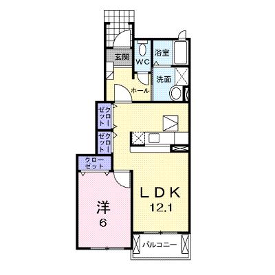 カーサプラシードＡ 101【管理NO：1-014834401-01010】 ★家具家電は申し込み後に搬入します★ ★2026年08月下旬入居可能★の外観画像