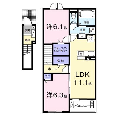 マウント　シティⅠ 202【管理NO：1-027405301-02020】 ★家具家電は申し込み後に搬入します★ ★2026年08月下旬入居可能★の外観画像