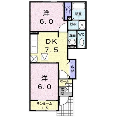 パークサイド　カレート　Ｄ 102【管理NO：1-015194902-01020】 ★家具家電は申し込み後に搬入します 2026年09月中旬入居可能の外観画像