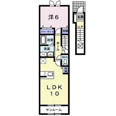 コンドミニアム　さくら　Ｂ 201【管理NO：1-014481702-02010】 ★家具家電は申し込み後に搬入します 2026年10月中旬入居可能の外観画像