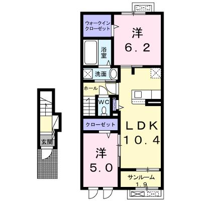 ヴィラ・ブライト西軽井澤Ⅱ 204【管理NO：1-026424501-02040】 ★家具家電は申し込み後に搬入します 2026年08月下旬入居可能の外観画像