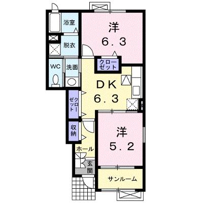 マーブル　Ⅱ 103【管理NO：1-015163502-01030】 ★家具家電は申し込み後に搬入します 2026年08月上旬入居可能の外観画像