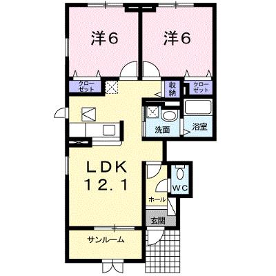 シェル・トゥールＡ 101【管理NO：1-020968001-01010】 ★家具家電は申し込み後に搬入します 2026年09月中旬入居可能の外観画像