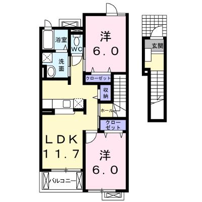 アルバ　Ⅲ 202【管理NO：1-014148103-02020】 ★家具家電は申し込み後に搬入します 2026年08月下旬入居可能の外観画像