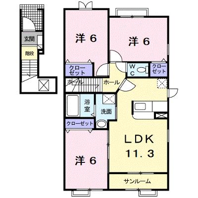 プリムローズＢ 201【管理NO：1-014622302-02010】 ★家具家電は申し込み後に搬入します 2026年08月中旬入居可能の外観画像