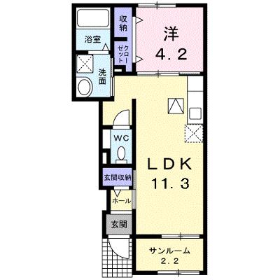 コンフォート　Ⅲ 103【管理NO：1-019604402-01030】 ★家具家電は申し込み後に搬入します 2026年09月中旬入居可能の外観画像