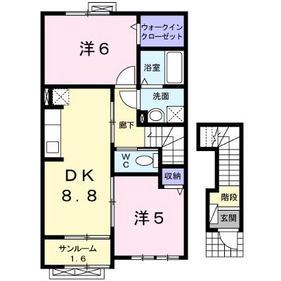 ウッド・ベル 203【管理NO：1-018240201-02030】 ★家具家電は申し込み後に搬入します★の外観画像