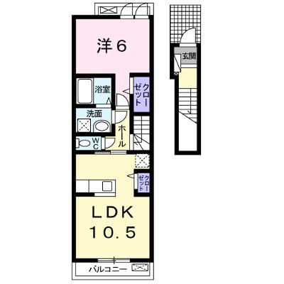 フェイバー　Ｊ．Ｏ－Ⅱ 203【管理NO：1-019916801-02030】 ★家具家電は申し込み後に搬入します 2026年09月上旬入居可能の外観画像