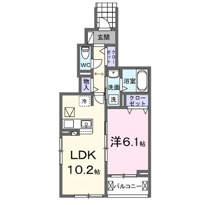 Ｈｉ－Ｒｏｓｅｔｔａ　Ｄ 103【管理NO：1-026079301-01030】 ★家具家電は申し込み後に搬入します 2026年09月中旬入居可能の外観画像