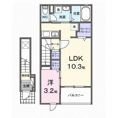 エイス　クラウディア 203【管理NO：1-028589801-02030】 ★家具家電は申し込み後に搬入します★の外観画像