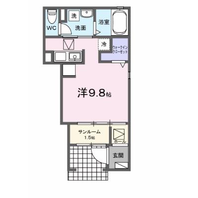 エイス　クラウディア 105【管理NO：1-028589801-01040】 ★家具家電は申し込み後に搬入します★の外観画像