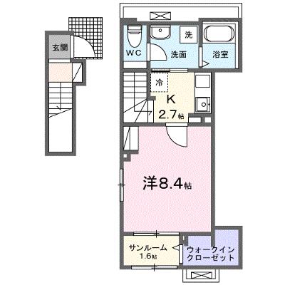 エスペランサ　俊 203【管理NO：1-027738101-02030】 ★家具家電は申し込み後に搬入します★ ★2026年10月上旬入居可能★の外観画像