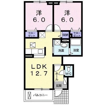 エアリーガーデンⅡ 102【管理NO：1-018732102-01020】 ★家具家電は申し込み後に搬入します 2026年08月下旬入居可能の外観画像