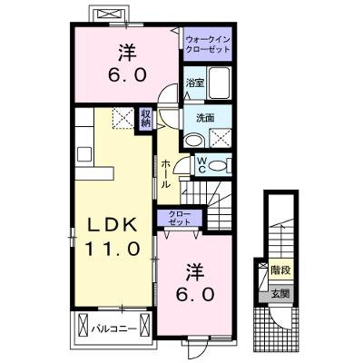 グローヴⅢ 201【管理NO：1-020496601-02010】 ★家具家電は申し込み後に搬入します★ ★2026年09月上旬入居可能★の外観画像