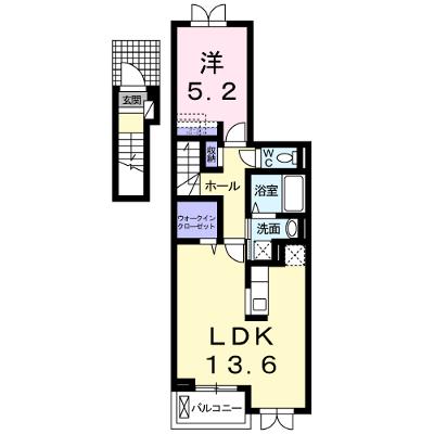 エスト 202【管理NO：1-017112801-02020】 ★家具家電は申し込み後に搬入します★ ★2026年09月中旬入居可能★の外観画像