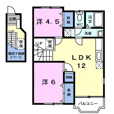 クレストール彩 201【管理NO：1-007938301-02010】 ★家具家電は申し込み後に搬入します 2026年07月下旬入居可能の外観画像