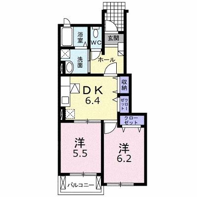 ラ・エスポワールⅡ 102【管理NO：1-015359302-01020】 ★家具家電は申し込み後に搬入します 2026年09月中旬入居可能の外観画像