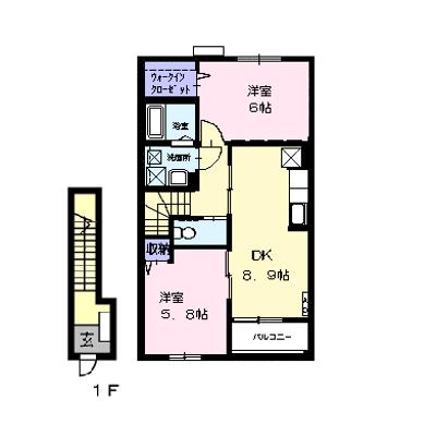 アムール　リアン 202【管理NO：1-017399301-02020】 ★家具家電は申し込み後に搬入します 2026年09月中旬入居可能の外観画像