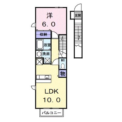 プリムローズ　Ｋ 205【管理NO：1-012964701-02040】 ★家具家電は申し込み後に搬入します 2026年08月中旬入居可能の外観画像