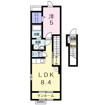 ＪーＳＱＵＡＲＥ 203【管理NO：1-019487301-02030】 ★家具家電は申し込み後に搬入します★ ★2026年09月中旬入居可能★の外観画像