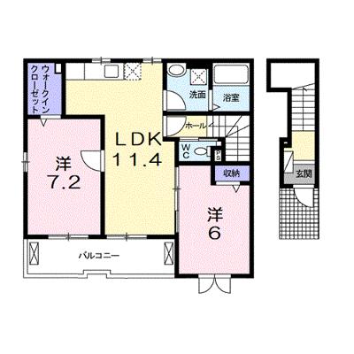 コーポ勢多七番館 201【管理NO：1-019413201-02010】 ★家具家電は申し込み後に搬入します 2026年08月下旬入居可能の外観画像
