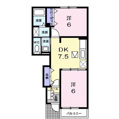 ポート　リジェールⅠ 102【管理NO：1-014584901-01020】 ★家具家電は申し込み後に搬入します★ ★2026年08月下旬入居可能★の外観画像