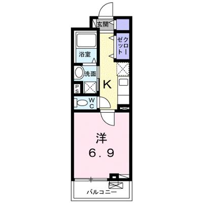 ラー　カイラム 203【管理NO：1-025982301-02030】 ★家具家電は申し込み後に搬入します 2026年07月下旬入居可能の外観画像
