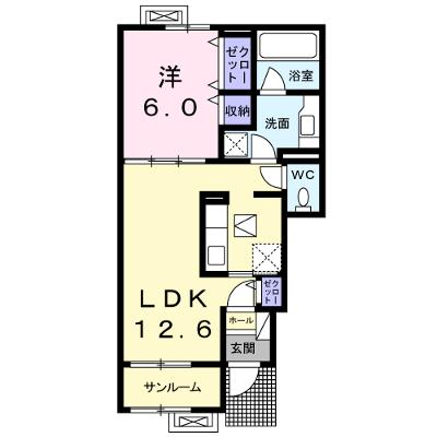 グランコートⅣ 102【管理NO：1-024517402-01020】 ★家具家電は申し込み後に搬入します 2026年07月下旬入居可能の外観画像