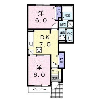 アルカンシエルⅡ 101【管理NO：1-013540302-01010】 ★家具家電は申し込み後に搬入します 2026年08月中旬入居可能の外観画像